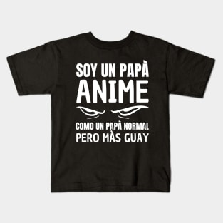 Anime Dad Like A Regular Dad Only Cooler Funny Spanish Father's Day Kids T-Shirt